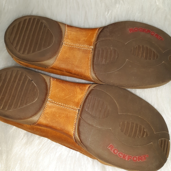 Rockport Honey Brown Dynamic Suspension Leather Shoes SZ 5M - Picture 5 of 6